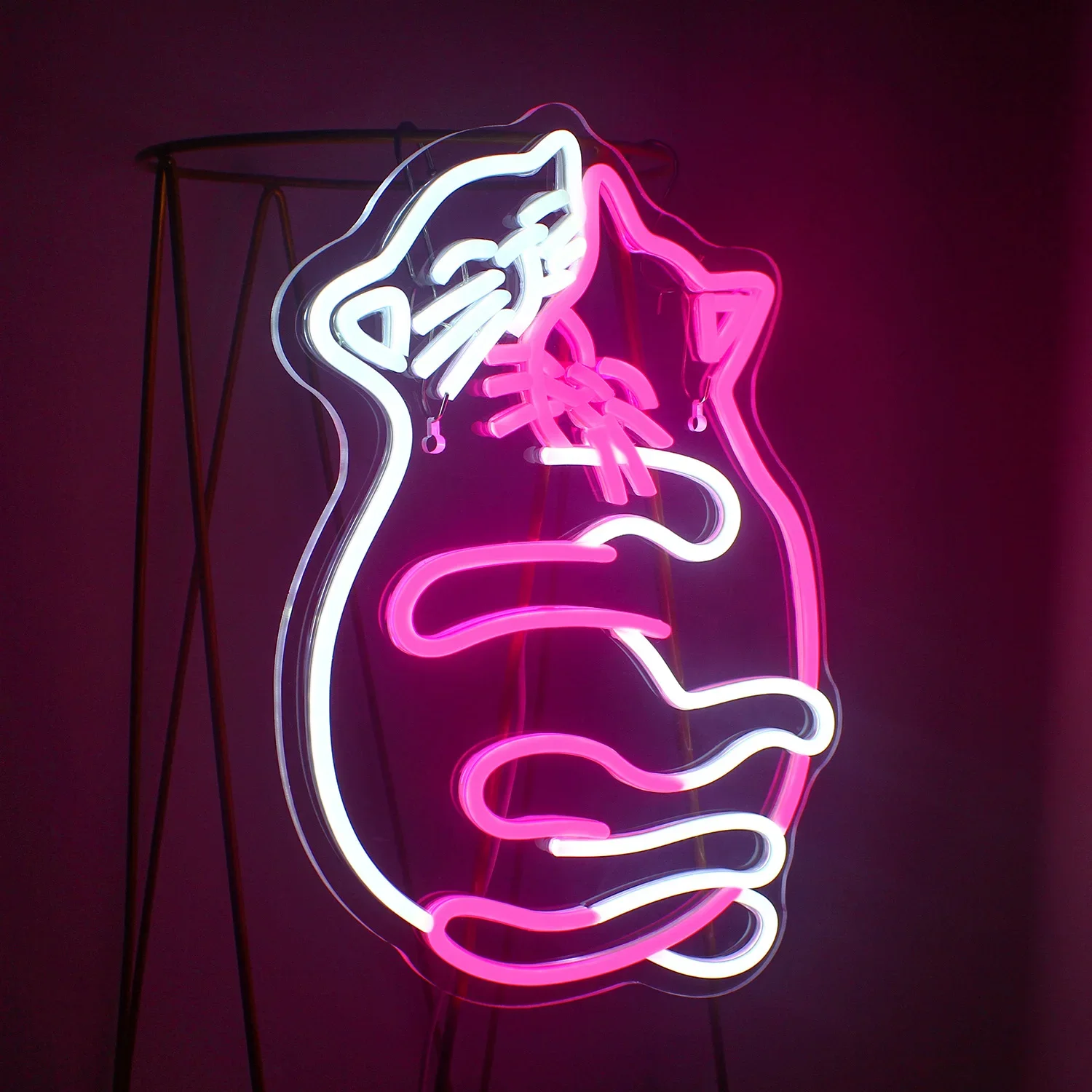 Hug The Cat Neon Led Signs Room Wall Decoration Lights USB Powered For Bar Club Bedroom Kids Room Party Pet Shop Decoration