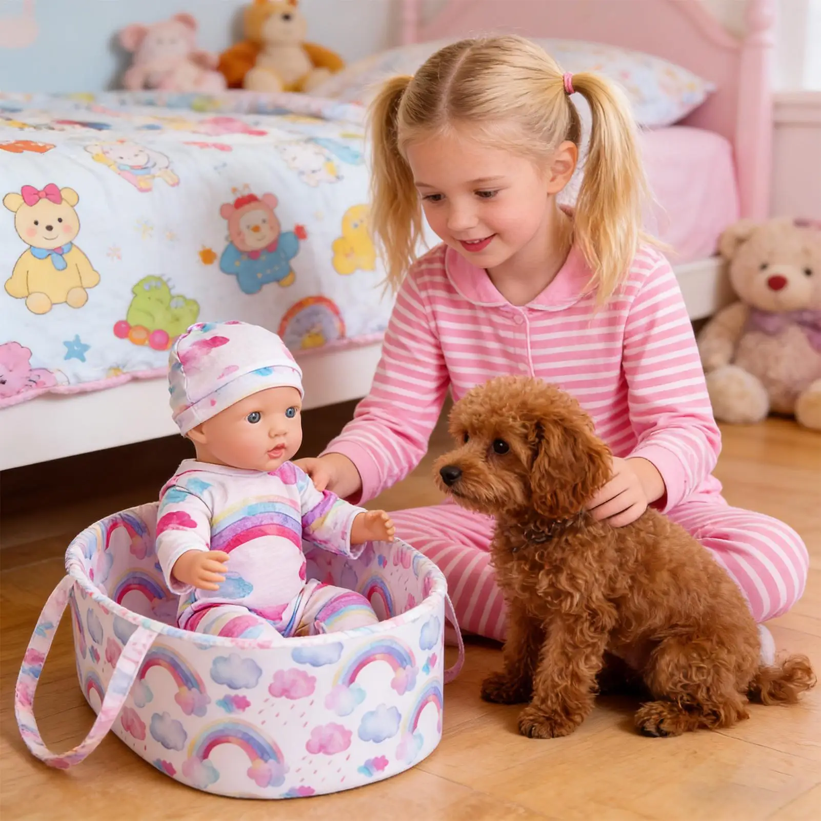 Roupas de boneca 18 Polegada roupa playset realista moda brinquedo boneca roupas conjunto para crianças menina sala estar casa interior desktop exibição