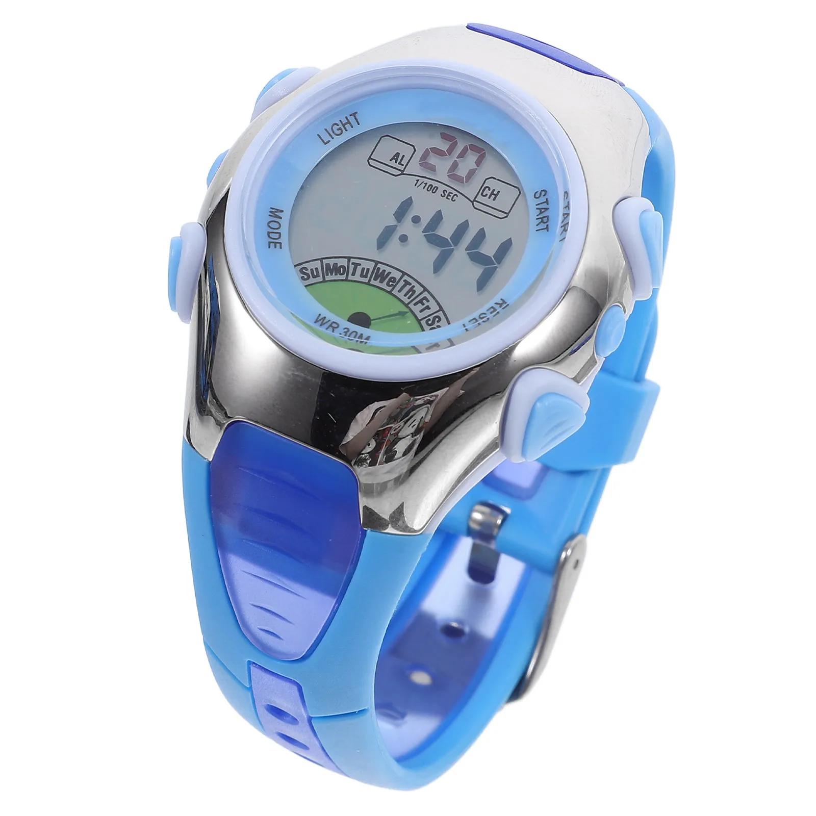 

Blue Pse-219 Waterproof LED Digital Sports Watch Alarm Stopwatch Date Week Month Hour Minute Second
