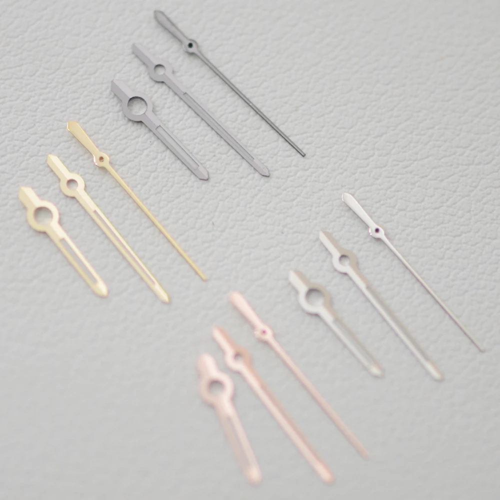 مشاهدة الأيدي 8 مللي متر 12 مللي متر 12.5 مللي متر الأخضر مضيئة المحار نمط الإبر مؤشر الذهب رمادي فضي ارتفع لحركة NH35 NH34 NH36 4R 7S #3