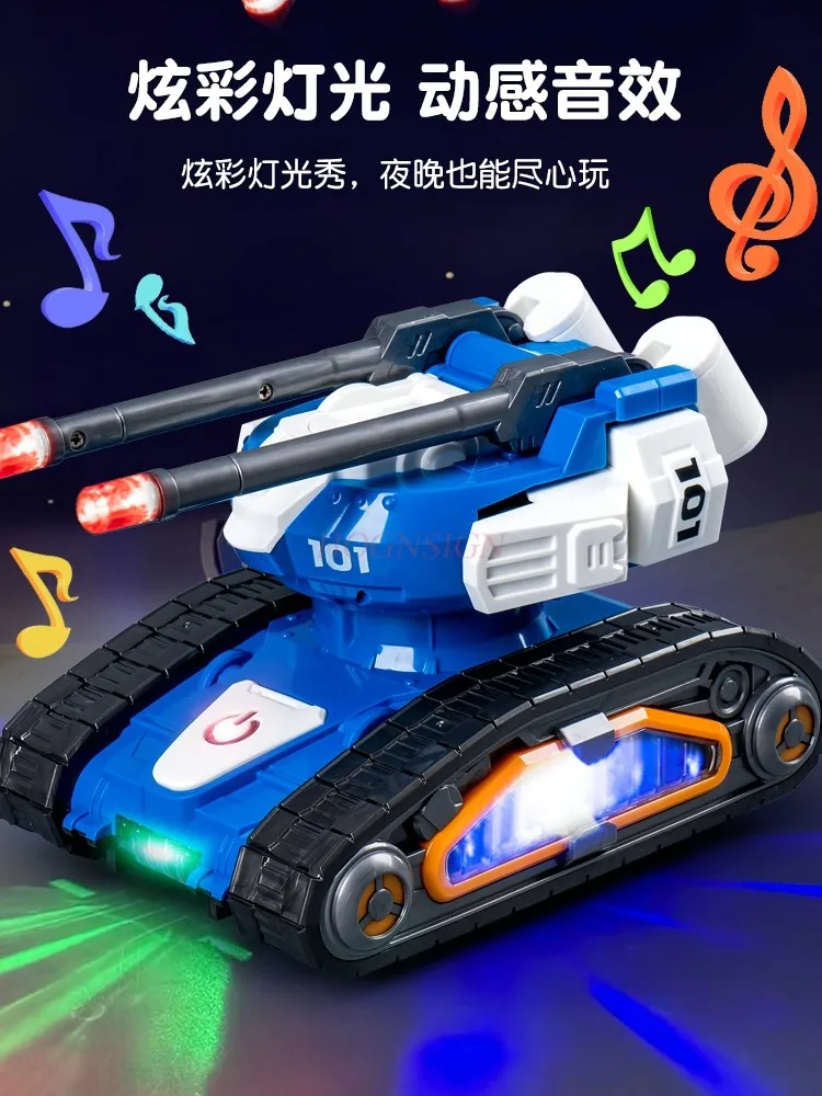 Transforming Tank Robot com música, Little Boy se transforma em carro de brinquedo, 4 crianças, 3-5 anos de idade