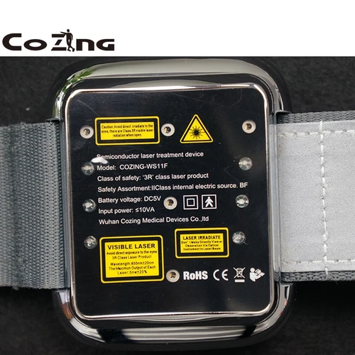 Equipo de terapia de muñeca para fisioterapia, equipo médico LLLT para diabetes, alta presión arterial, tratamiento doméstico, diodo de 650nm