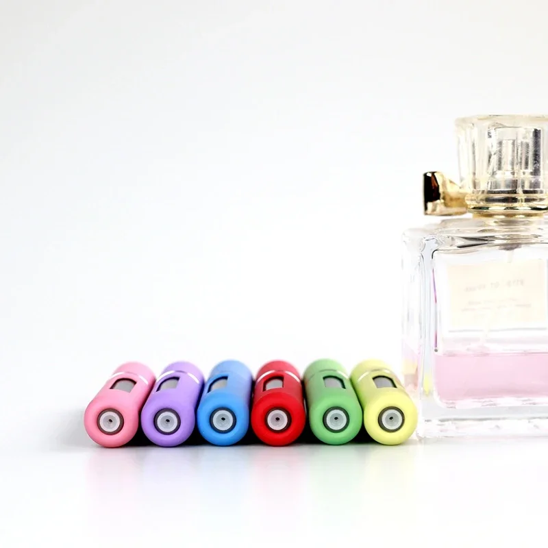 Candy Color Mini Travel Bottom Frasco de perfume, Sub-engarrafamento líquido, Jarra recarregável portátil, Spray cosmético vazio, 5pcs