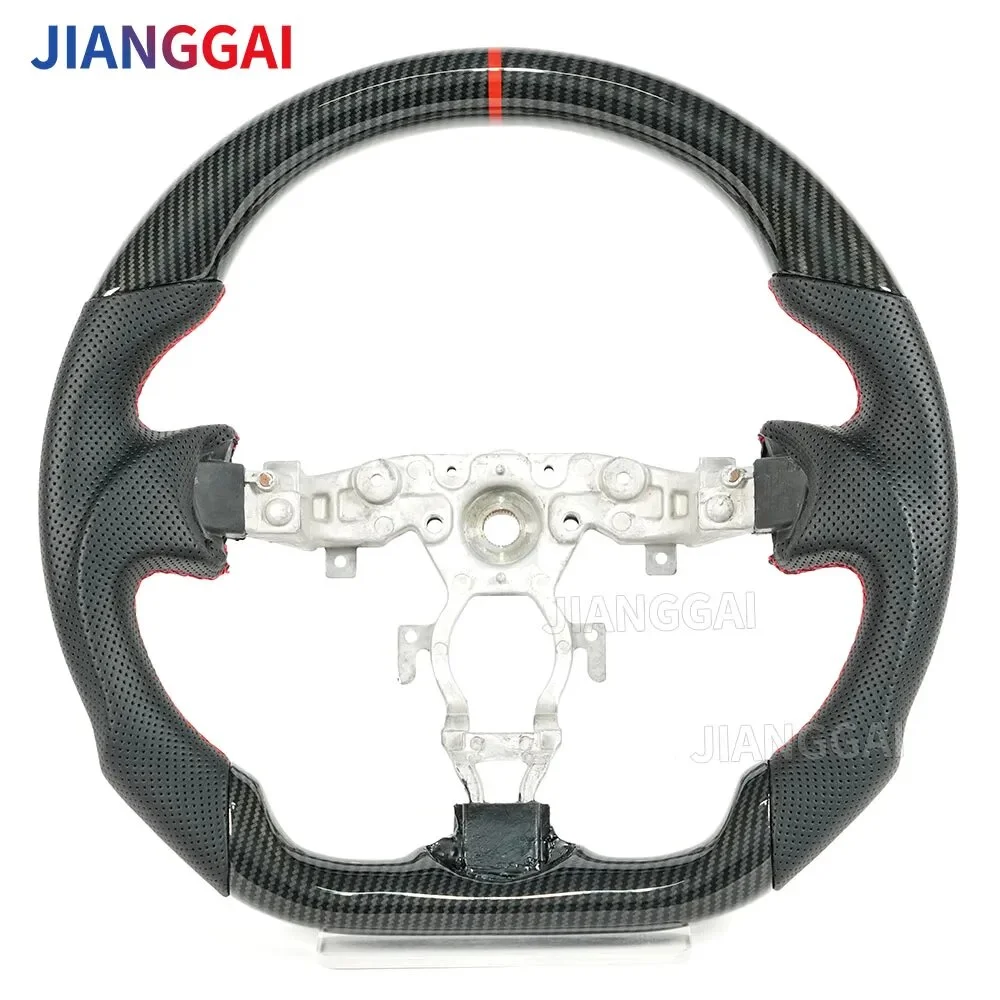 Hydro Carbon Fiber Steering Wheel For Infiniti G37 2009 2010 2011 2012 2013 Model Carbon Fiber Shift Racing Wheel Trim Cover