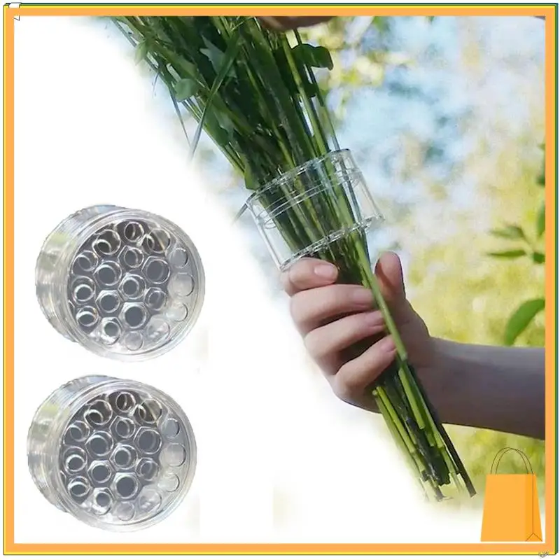 L53A-2 قطعة حامل جذع إيكيبانا الحلزوني، شبكة زهور قابلة لإعادة الاستخدام للمزهرية، مشكل بلوم بلاستيكي للزهور حامل جذع حلزوني لـ Va