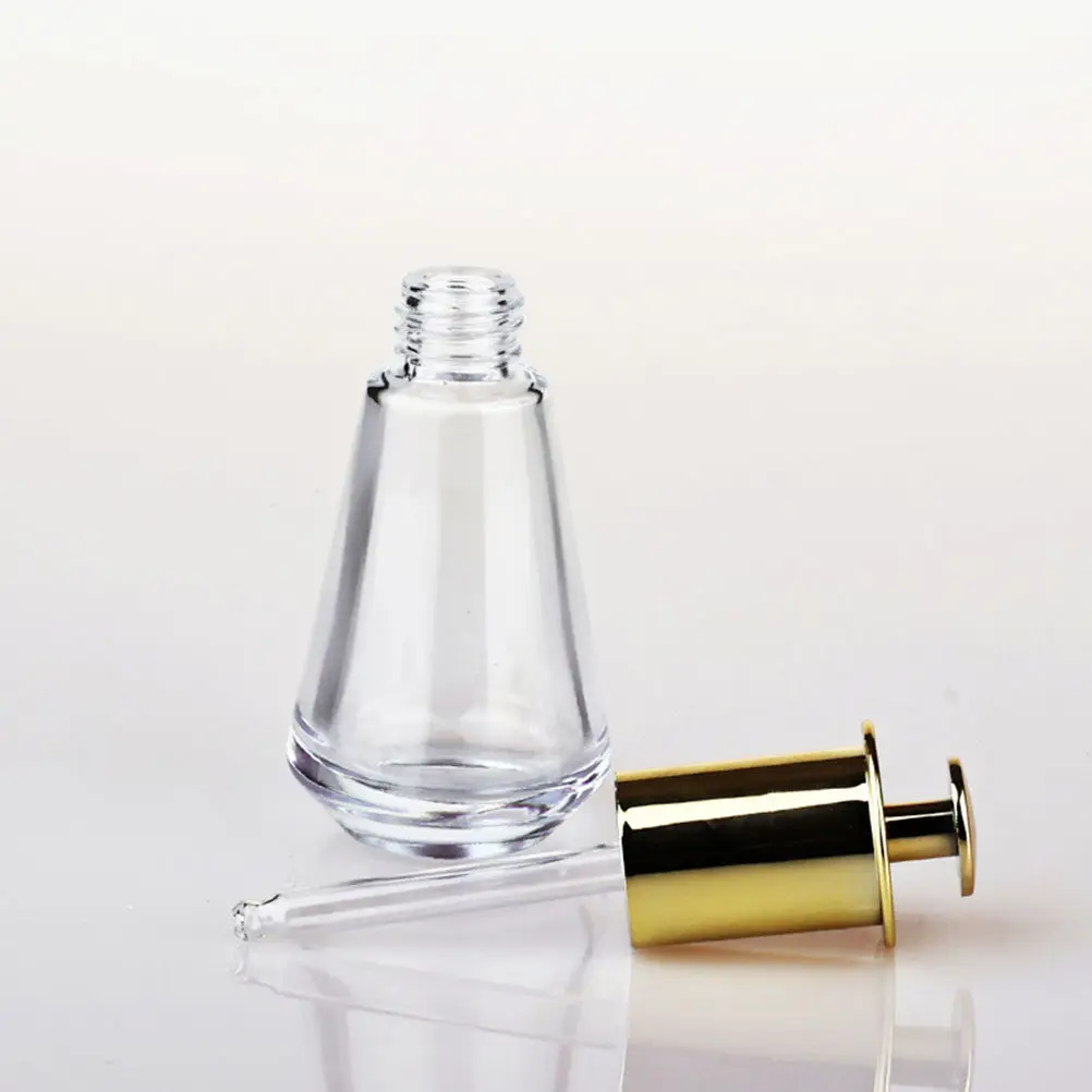 

2Pcs Leakproof Essential Oil Dropper Bottles Small Press Glass Bottles for Travel Perfume DIY Refillable Portable Use