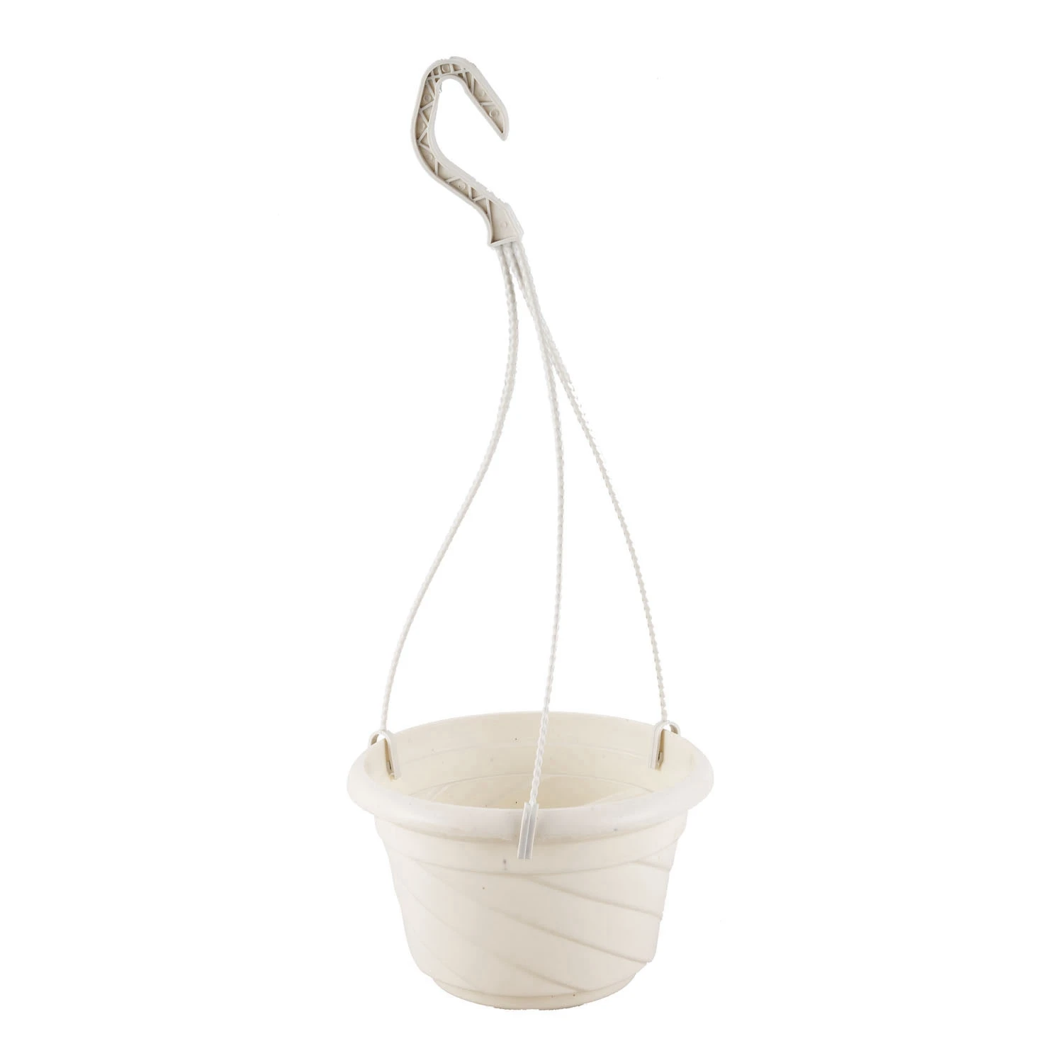 Hanging Flower Plant Pot Chain Basket Planter Holder Home Garden Balcony Decoration White