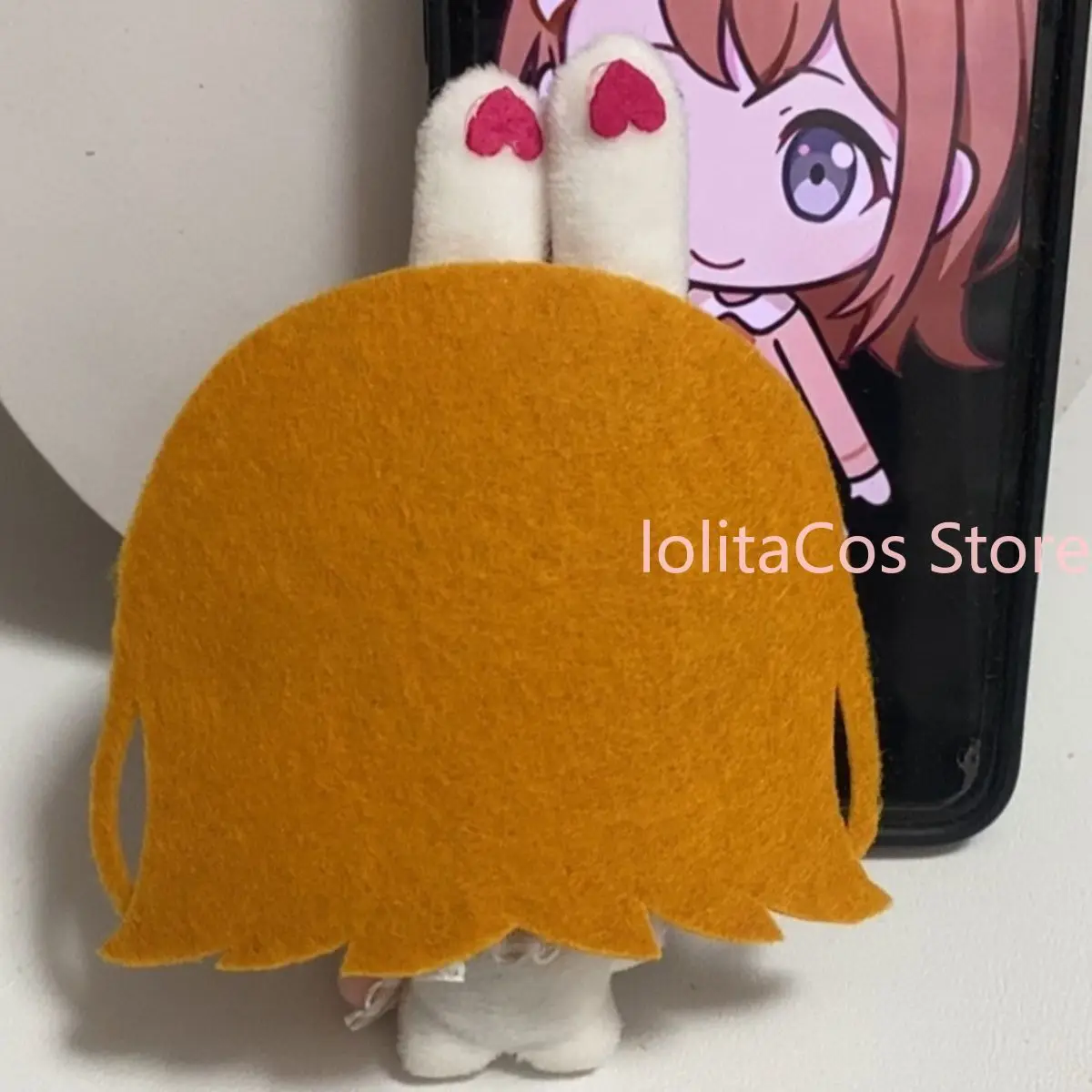 Pjsk Project SEKAI Minori Hanasato Cute Handmade Plush Doll Kawaii Bunny Keychain Anime Bag Pendant Girl Birthday Gift Cosplay view 5