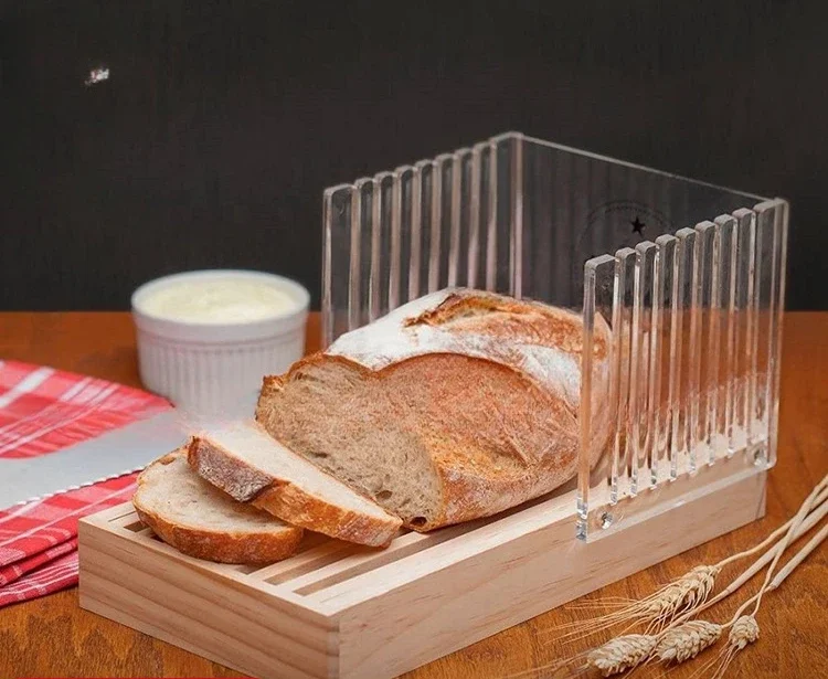 Acrylic bread cutter, cross-border household toast slicer, baking tool, slicing assistant