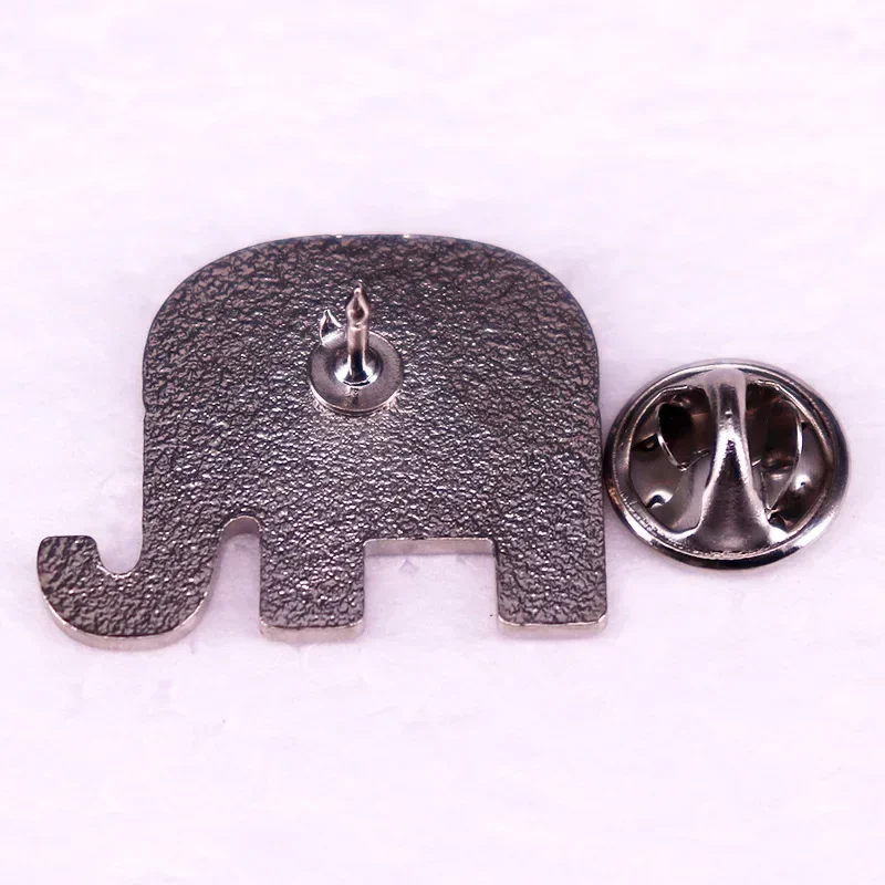 العلم الأمريكي رسائل الفيل شعار دبابيس شارة مينا معدنية نجمة متلألئة راية التلبيب بروش دبوس إعطاء الأصدقاء والمشجعين الهدايا