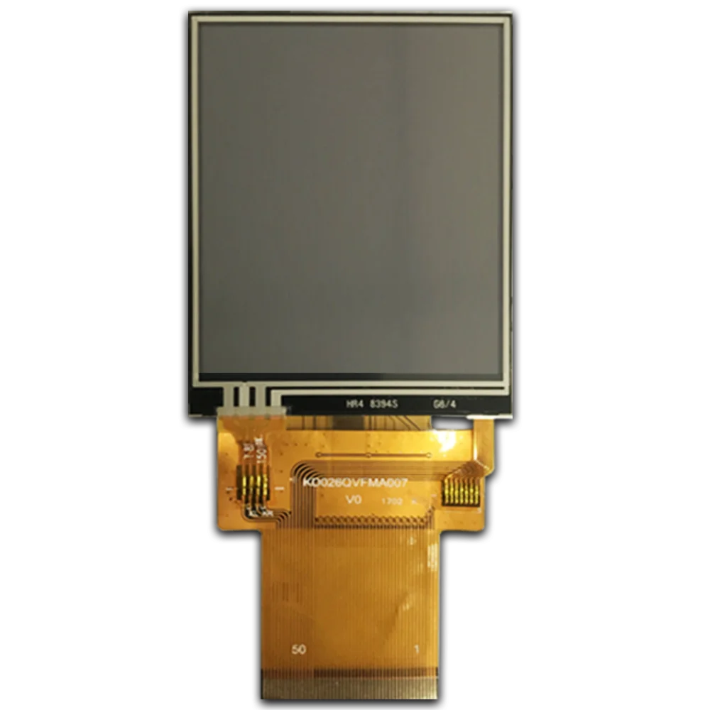 240x320 2.6inch resistive touch LCD display device MCU/SPI/RGB IPS viewing angle with ST7789 controller protrait panel