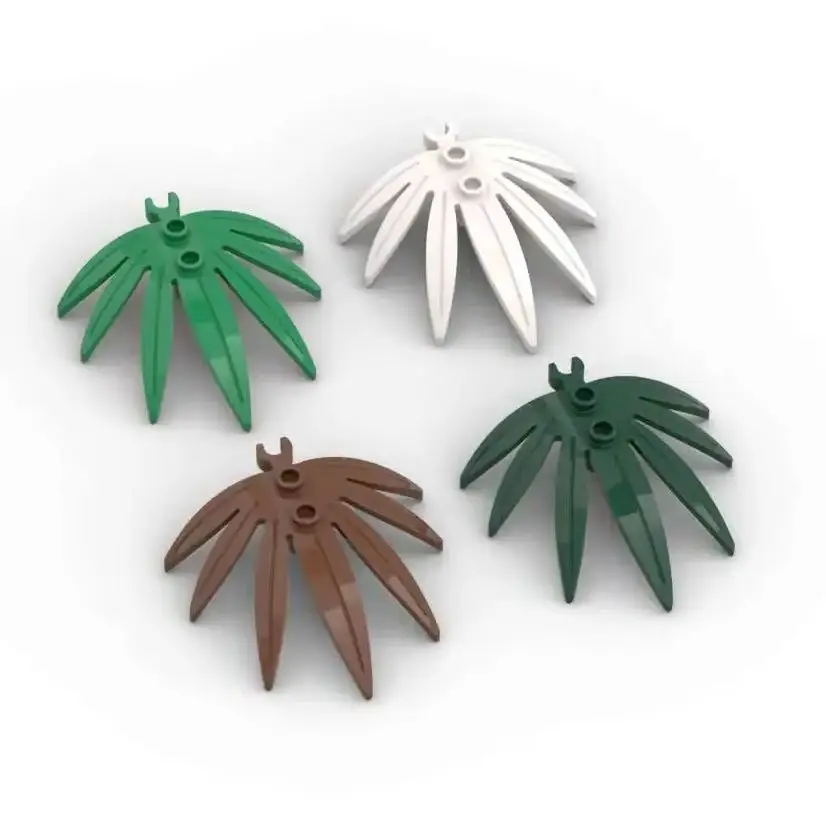 

MOC 10PCS Puzzle Particle 10884 Plant Leaves 6x5 Building Blocks Kit Swordleaf Open O Bricks DIY Idea Toy Kid Gifts Dropshipping