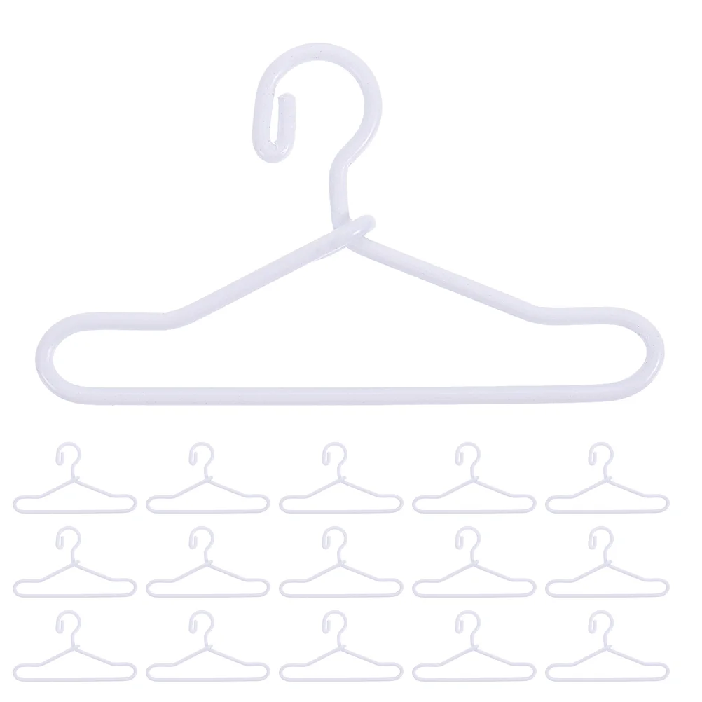 40 Pcs Mini Hanger Small Clothing Rack Alloy Clothes Hangers House Miniature