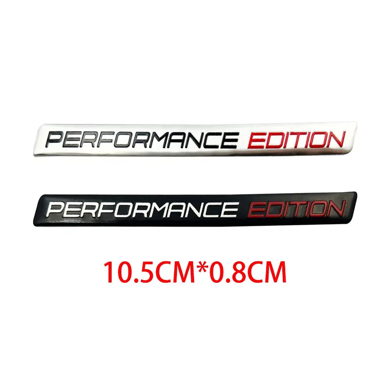 

1PCS Aluminium Performance Edition Badge Emblem Sticker Limited Edition Fender Decal Car Black for Car Motorcycle