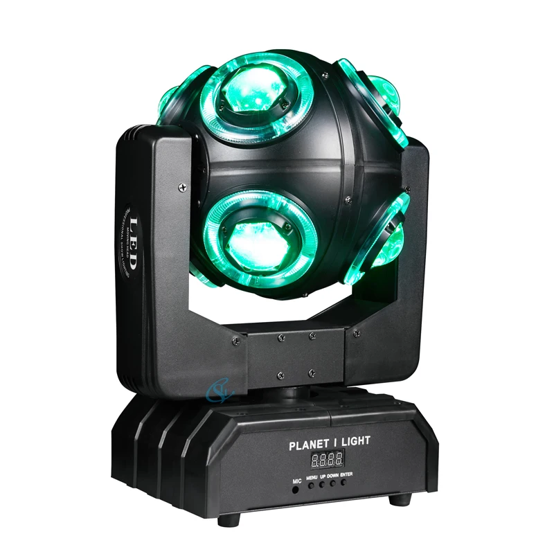 LED 100W RGBW Moving Head 4in1 With Disco Football Light DMX Stage Effect Lamp 360 ° Infinite Rotation Beam Lights For Dj Bar