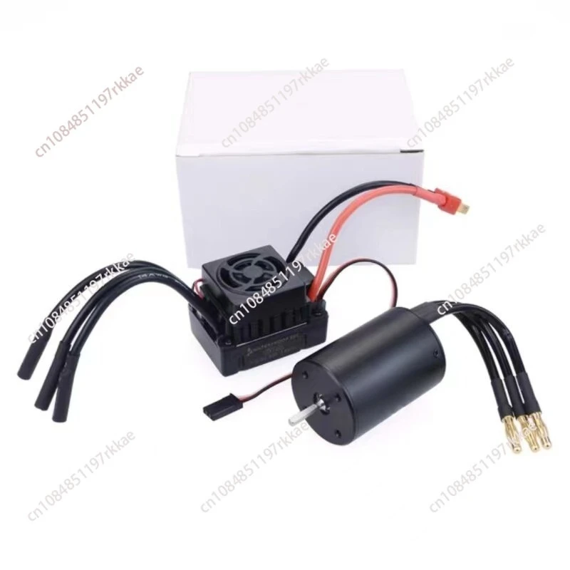 3650 Waterproof Brushless Motor & 60A ESC Combo Set Sensorless RC Car Motor 2600KV/3100KV/3900KV for 1/10 Scale