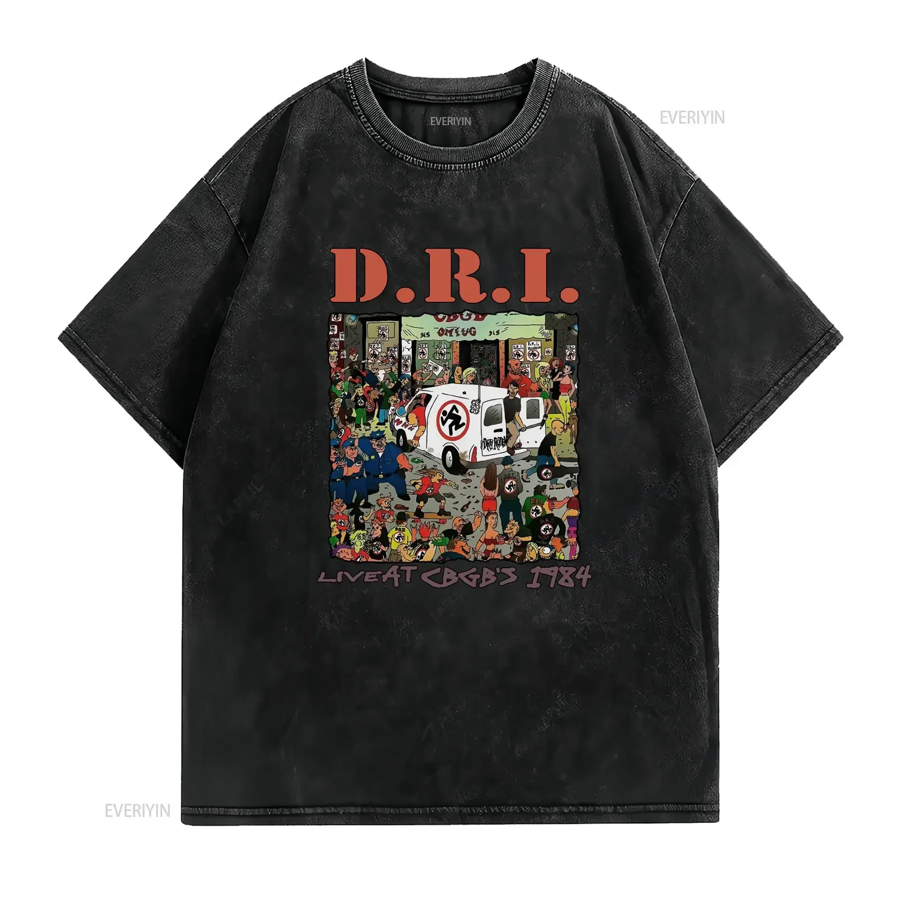 New Dirty Rotten Imbeciles D R I For Fans S 5XL T Shirt BI04_224 vintage Washed fashion Versatile Casual Stretched vintage