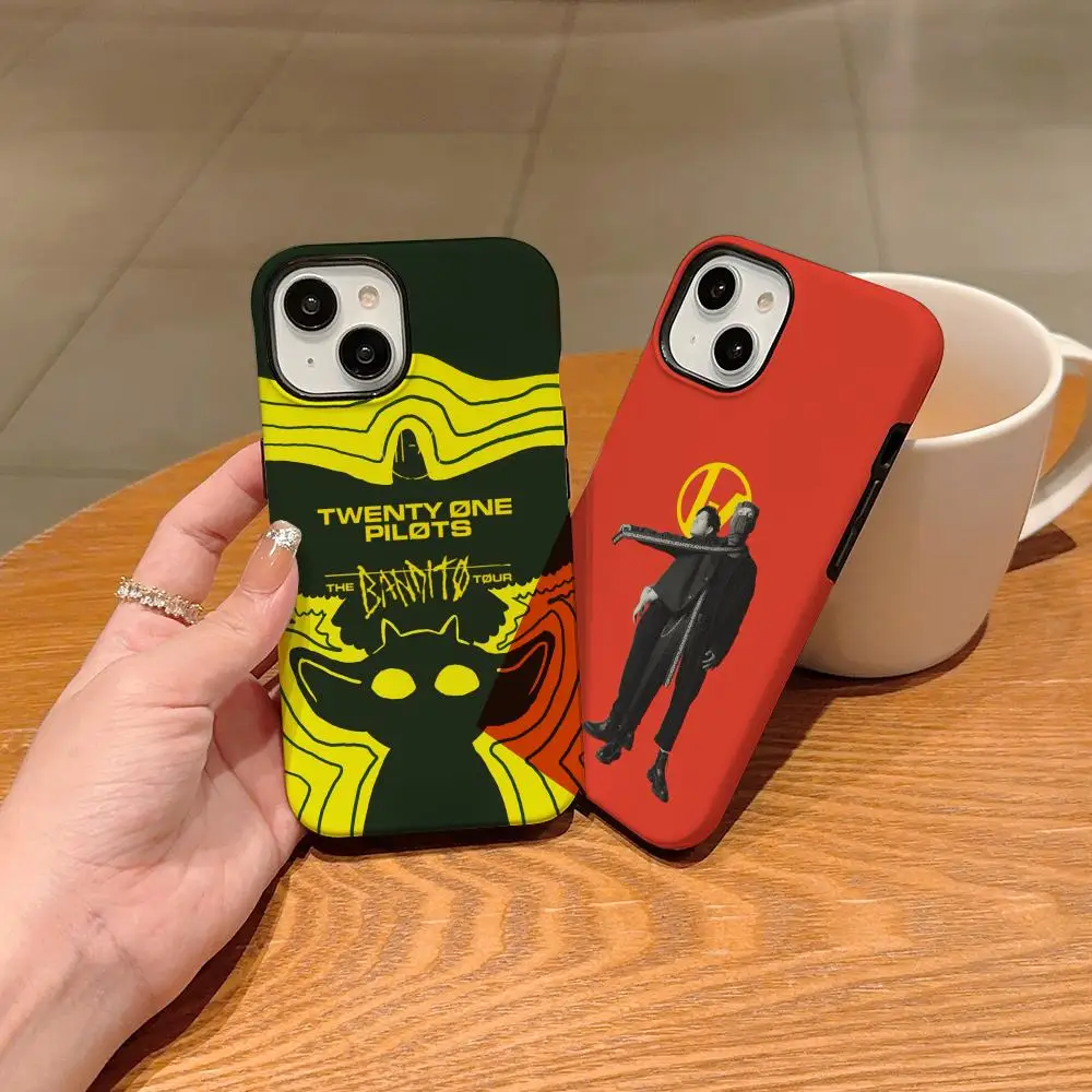 Funda para Teléfono Twenty One Pilot 21 para iPhone 17 Air 16 15 14 13 11 12 Pro Max Xr Plus, Impresión Completa, Dos en Uno