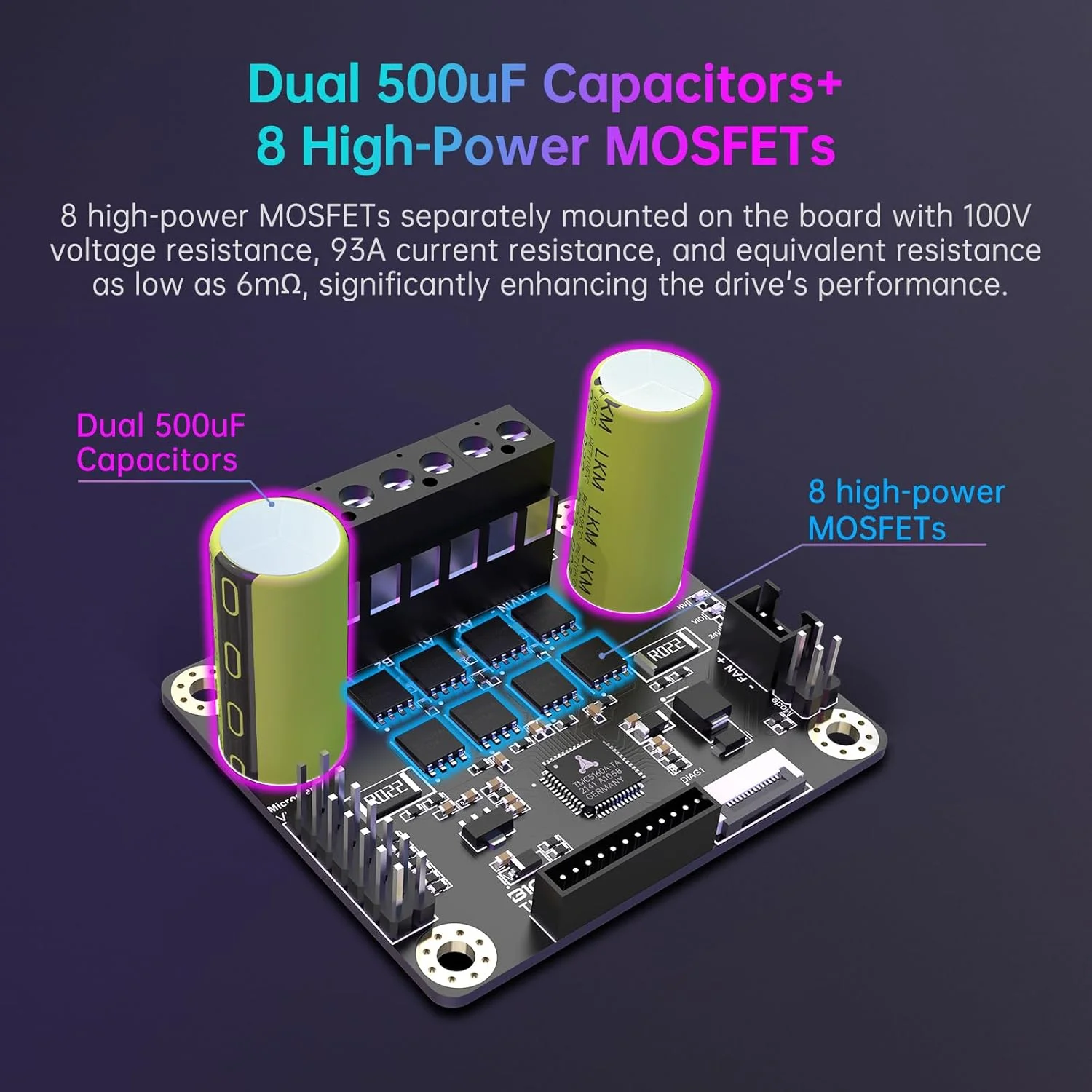 BIGTREETECH TMC5160T TMC5160T Pro TMC5160T PLUS محرك متدرج سائق كتم Stepstick سائق مقابل TMC2209 ل الأخطبوط برو SKR V1.4 #4