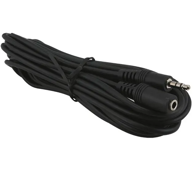 3.5 MM STEREO MALE/FEMALE 5 METERS EXTENSION CABLE