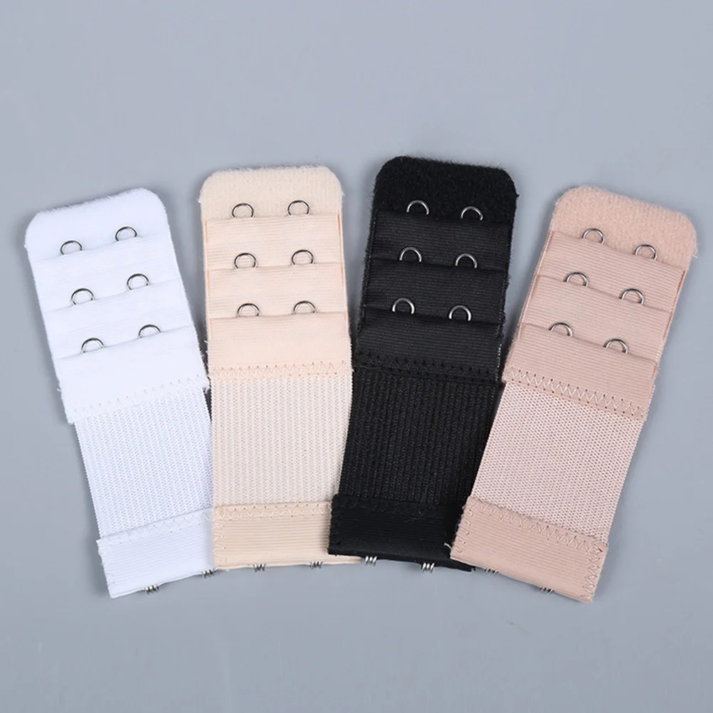 

6Pcs Bra Extenders Comfortable Elastic Extension Buckle White Adjustable Strap for Pregnancy Breastfeeding Weight Gain