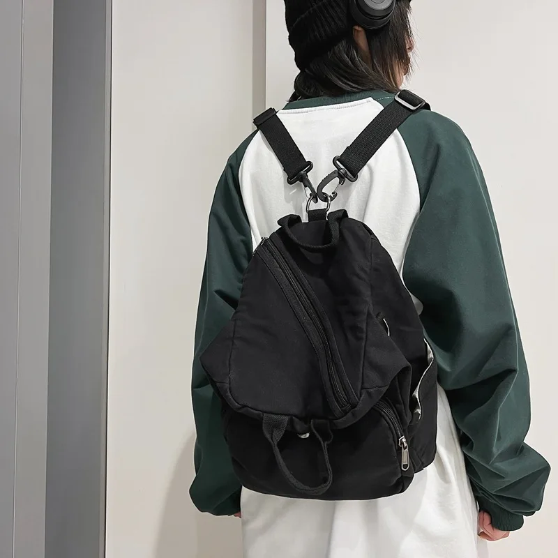 2024 neue Retro Rucksack Canvas Rucksack für Frauen Mehrzweck Vintage Gefühl Umhängetasche