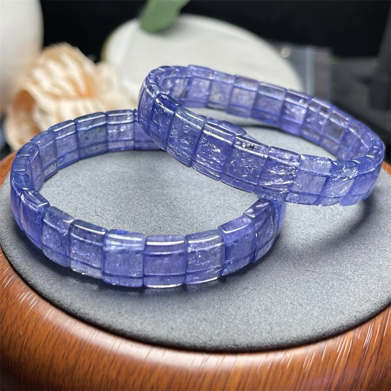 Natural Tanzanite Bangle Crystal Reiki Healing Fengshui Stone Fashion Cute Jewelry Gift For Women 1PCS