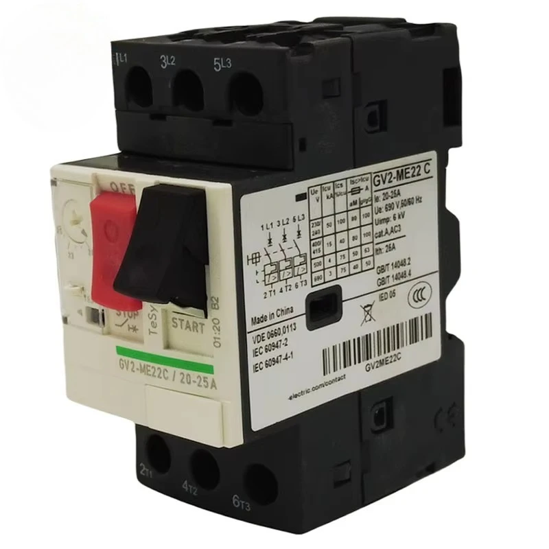 

New Original Industrial Automation GV2-ME22C New Original Manual Motor Starter 13-18A Motor Protection MPCB GV2-ME20C