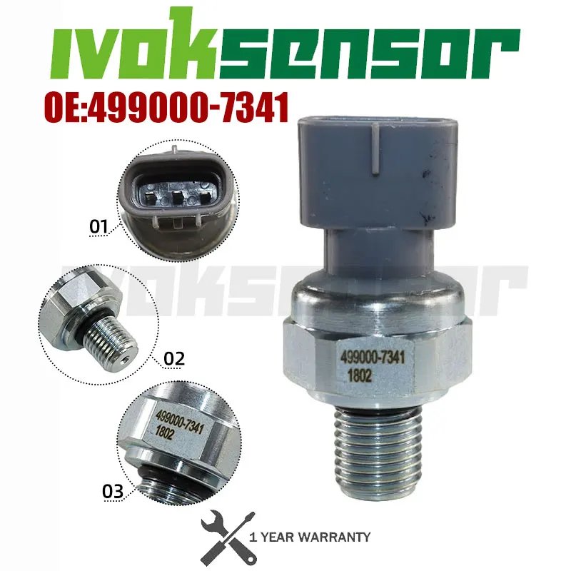 499000-7341 Oil Pressure Sensor Switch For Chevrolet GMC 6.6L Duramax Diesel 2003-2010 4990007341 98027456 8-98027456-0