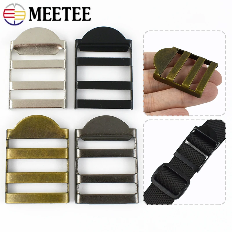 4-20Pc 25mm Metal Ring Buckles for Bag Strap Webbing Tri-Glide Slider Buckle Dog Collar Belt Clasp Hook DIY Hardware Accessories