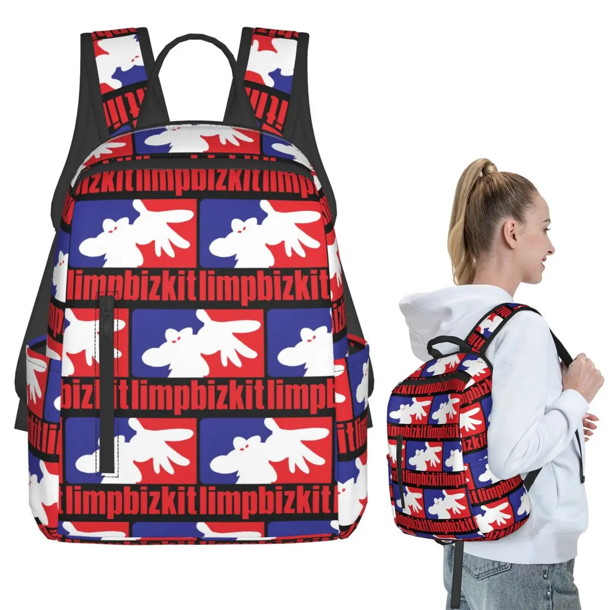 

Рюкзак Limp Bizkit, студенческая сумка для книг, детская школьная сумка, сумки через плечо для ноутбука, для мальчиков и девочек