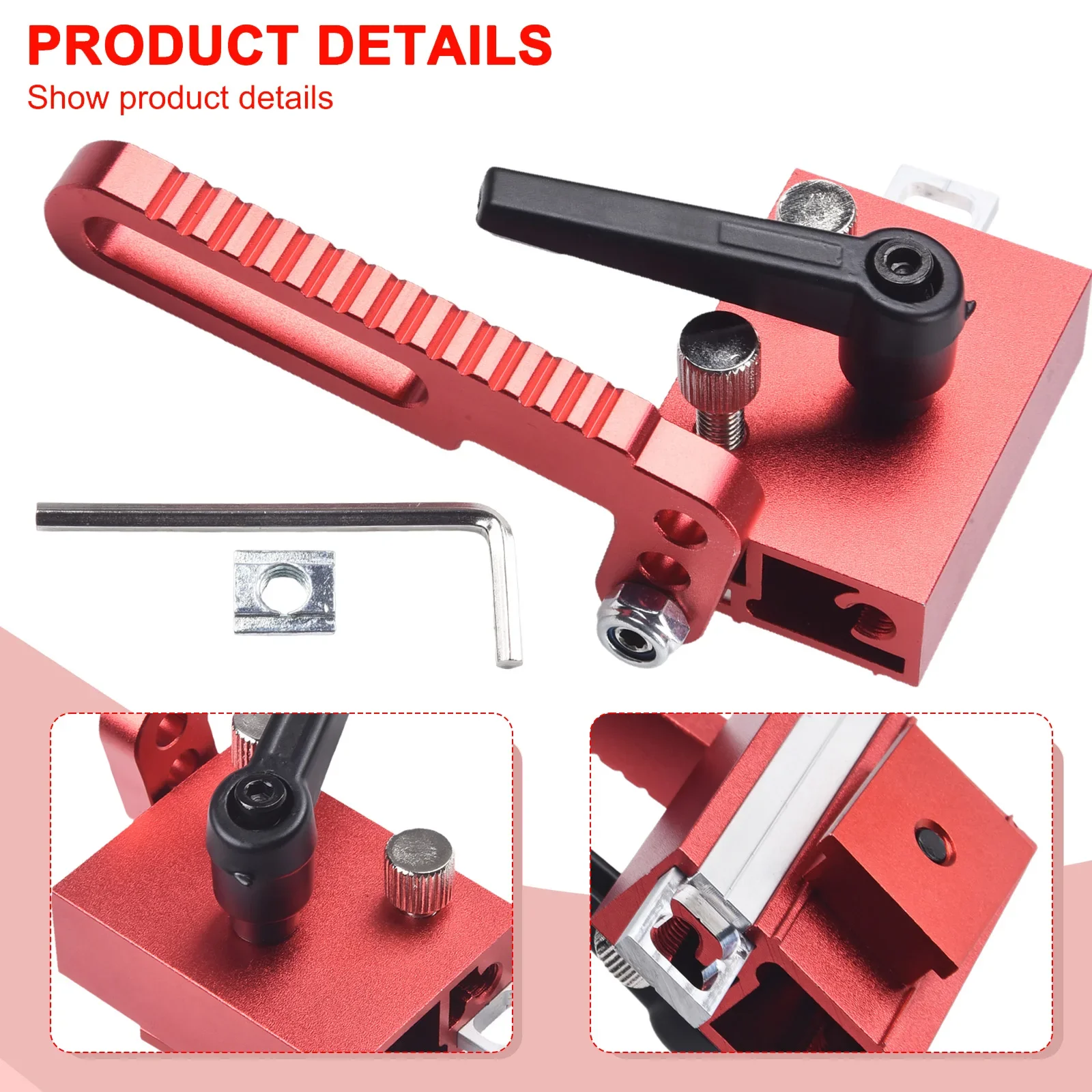 

1pc Miter Track Stop Adjustable Miter Track T Slot Stop Accurate Length Limit Device Woodworking Tool Accessories