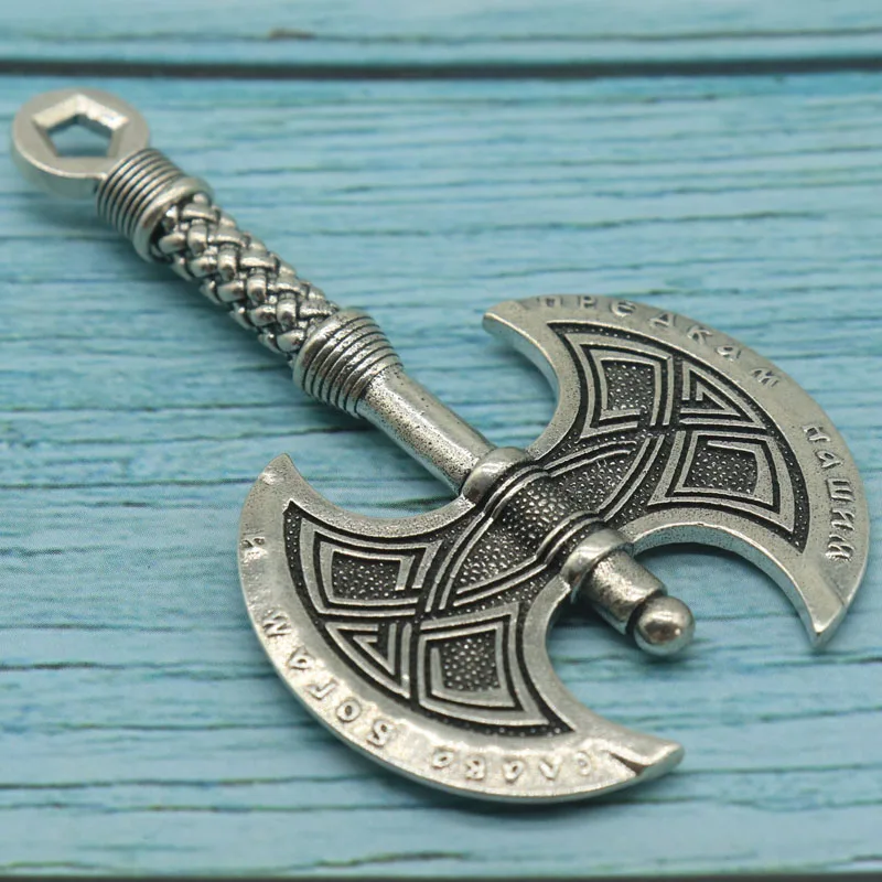 

Buy 3 Get 1 Free 15g Stainless Steel Pendant is forged into a quiet Axe It no longer cleaves through jungle and flame Mens