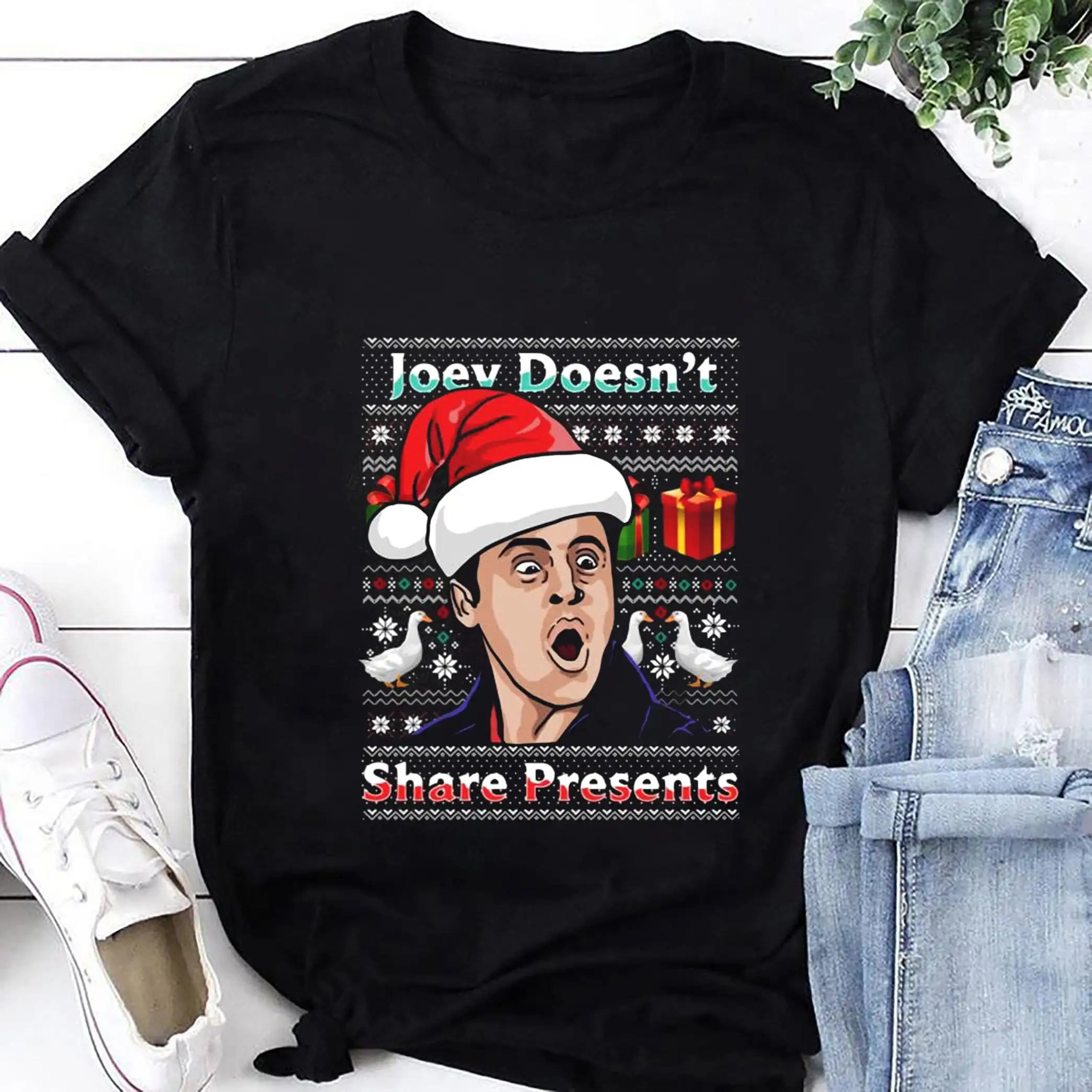 Funny Chandler Bing Merry Christmas T-shirt Chandler Bing