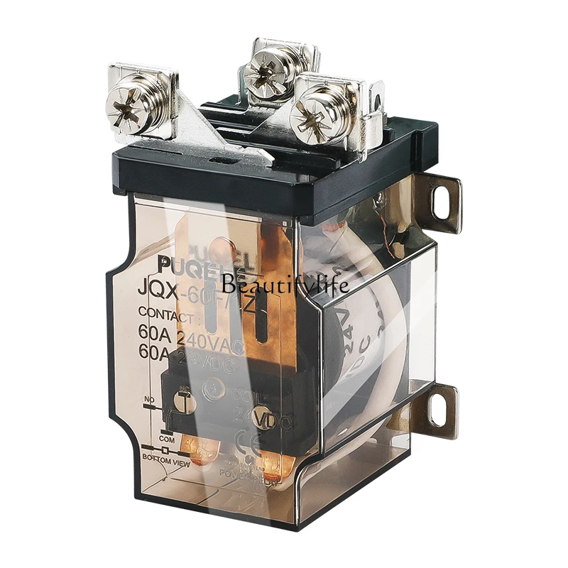 

JQX-60FG high power relay 60A12V 24V high current DC relay AC220V
