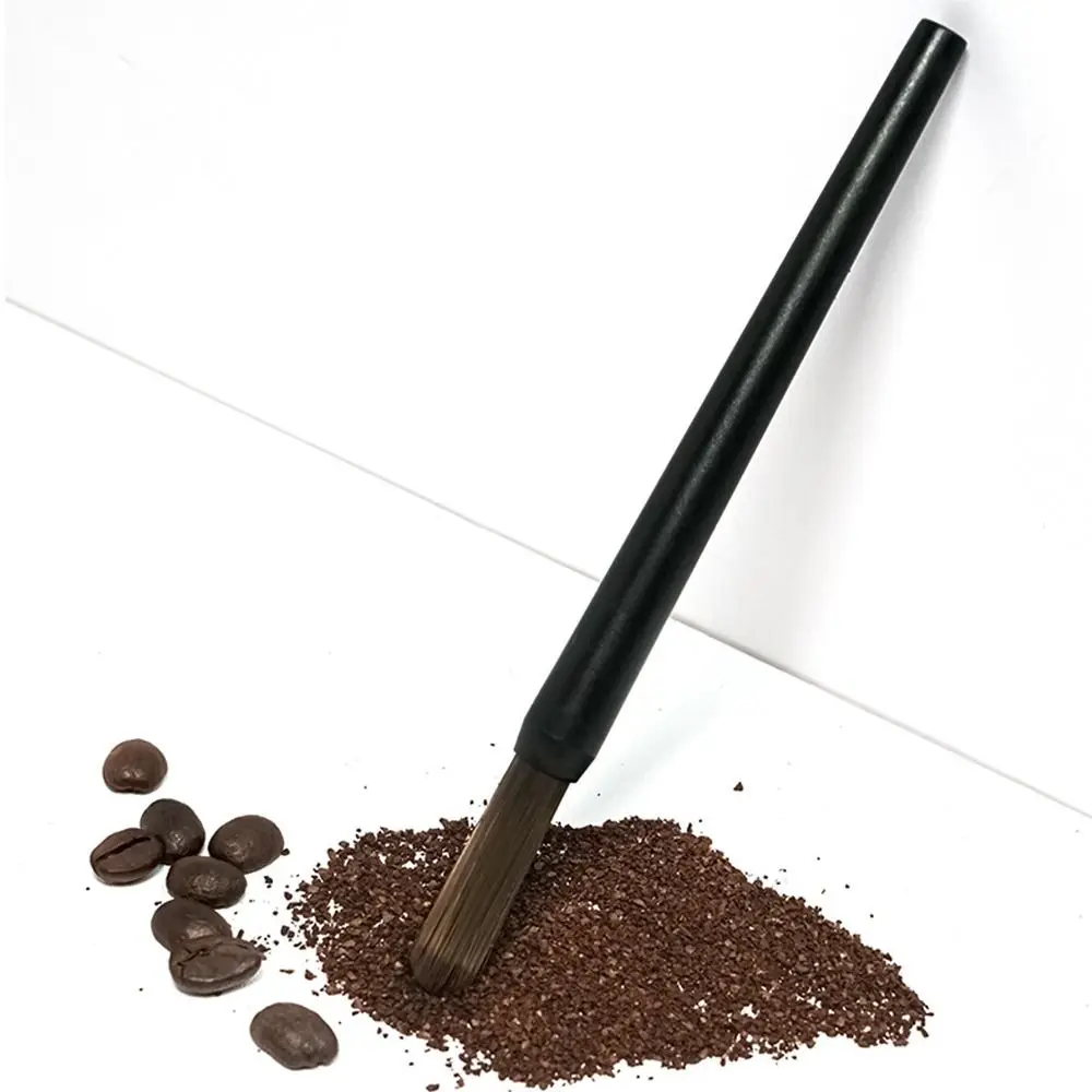 Hard Bristle Coffee Powder Cleaning Brush Plastic Anti-skid Handle Durable Coffee Grinder Brush Coffee Machine Brush Cafe