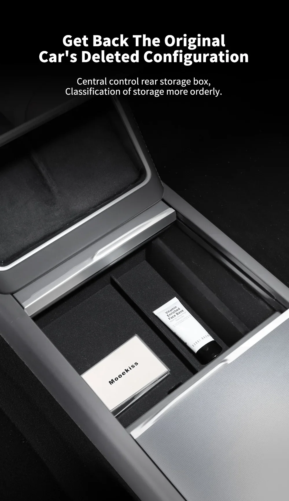 YZ Für Tesla Model 3/Y/YL Highland Juniper 2025-26 Model Y 21-24 Aufbewahrungsbox Armlehnenablage Silikon-Getränkehalter Organizer Box Teile – Detail 11