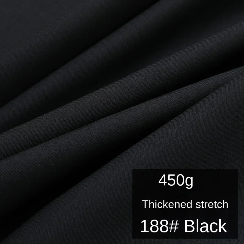 Elastic TR Blended Fabric Work Attire Business Suit Pants Wrap Skirt Cloth for Dress Diy Apparel Sewing Material By The Meter