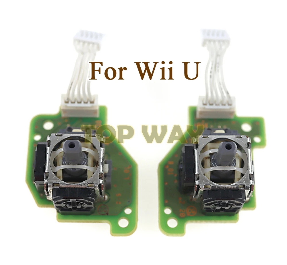 10PCS Left Right L R Joystick Rocker Set For Nintendo Wii U WIIU Gamepad Controller 3D Analog Sensor Module Repair Parts