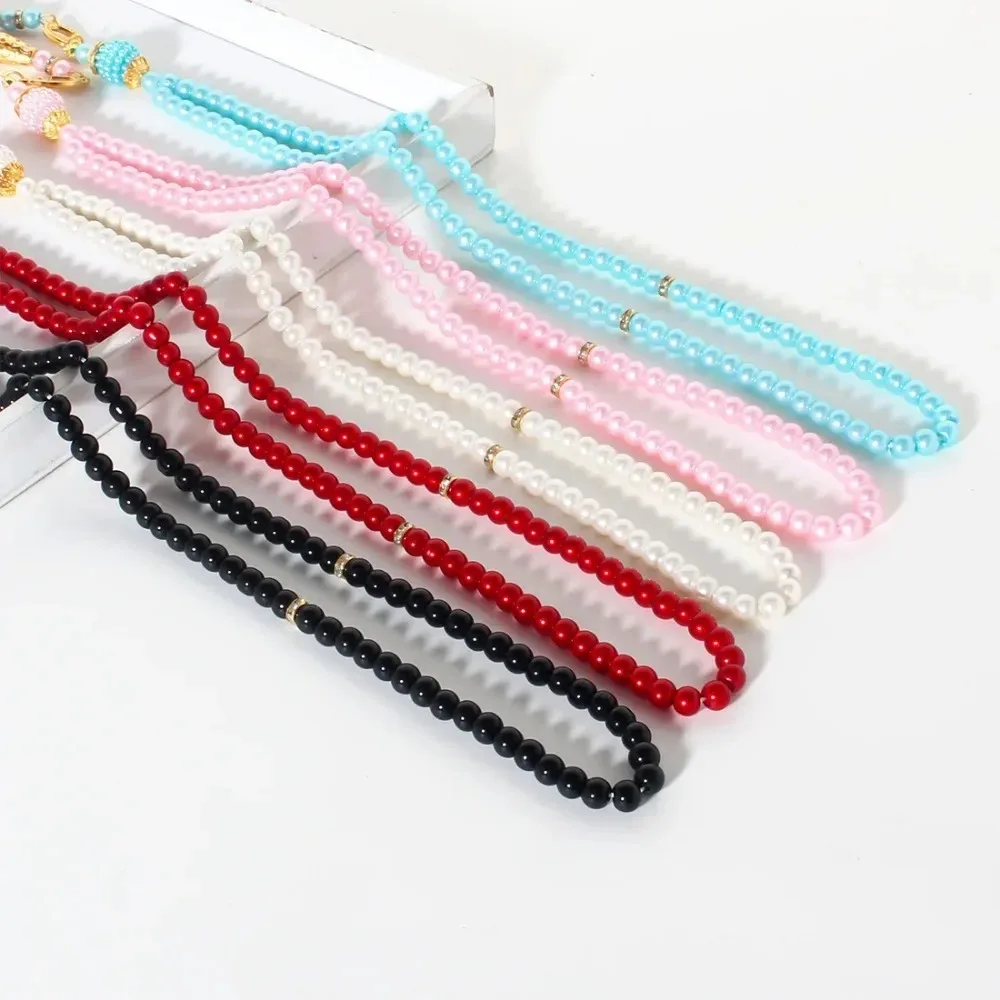 الزجاج اللؤلؤ شرابة النمط التركي مسبحة مسلمة سبحة صلاة الإسلامية سوار للنساء مجوهرات اكسسوارات هدية