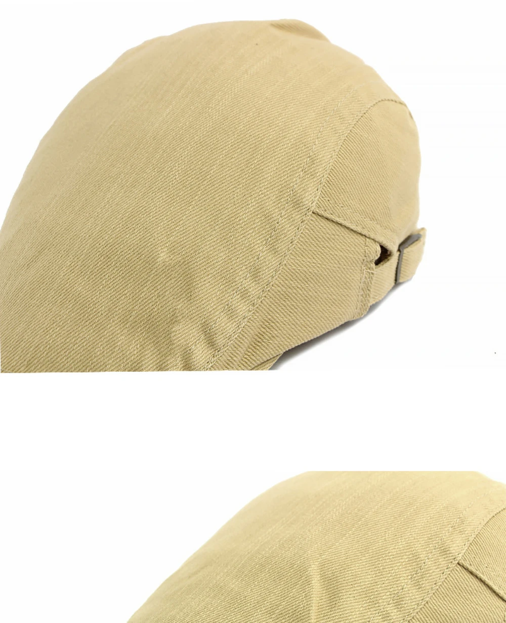 HT5096 Baskenmützen für Herren und Damen, Vintage Künstler-Mütze, Unisex Einfarbige Schiebermütze, Frühling-Sommer Baskenmütze – Detail 4
