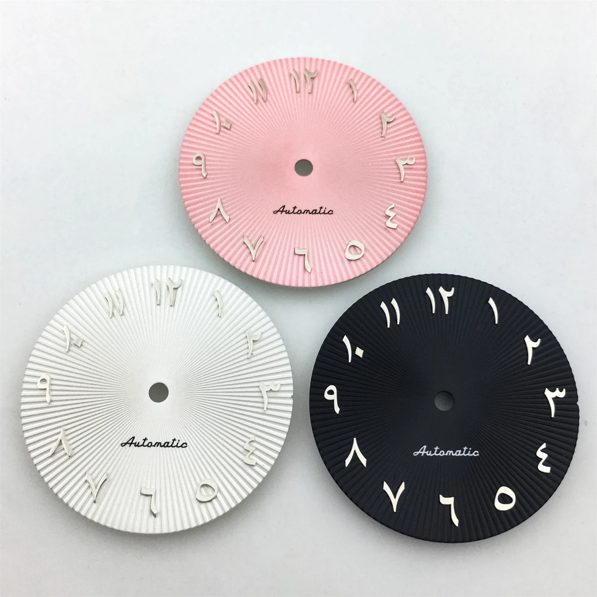 28.8mm Arabic Numerals Watch Dial Blue Black Pink Green White Dial Fit NH35 NH36 ETA2836 2824 PT5000 Miyota DG Movement