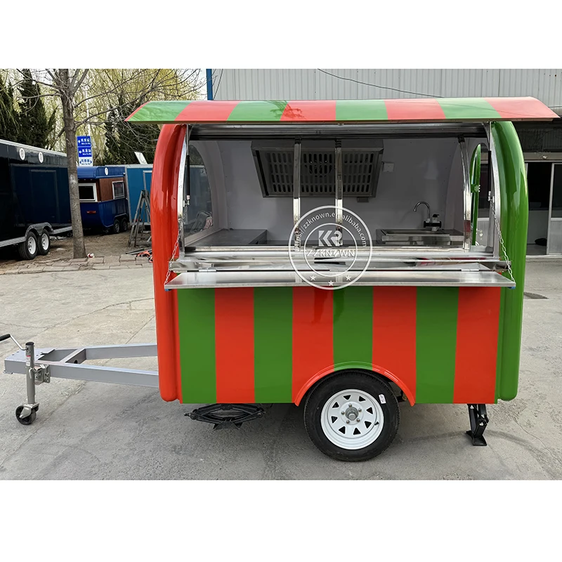 

Factory Price Big Food Trucks Mobile Food Trailer Customized Fast Food Truck Mobile Coffee Cart Ice Cream Beer Bar Cafe Trailer