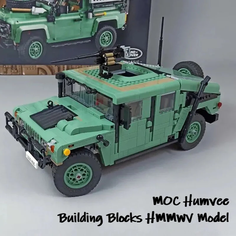 

NEW MOC Humvee Building Blocks Model HMMWV High-Mobility Multipurpose 4-Wheeled Independent Suspension Vehicle DIY Bricks Toys