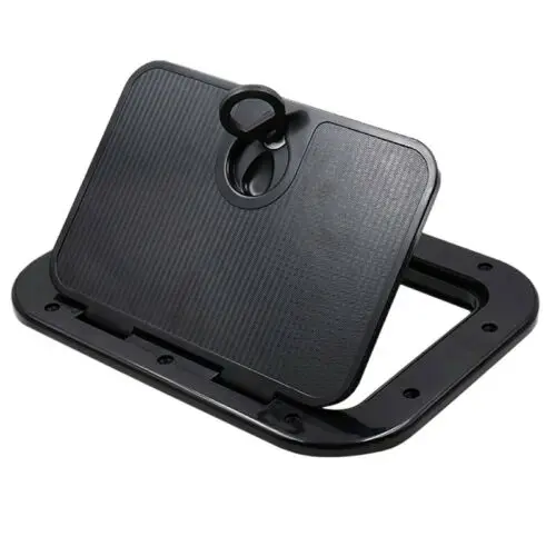 280mm*180mm Marine Deck Plate Access Cover Pull Out Inspection White Or Black Hatch With Latch For Boat