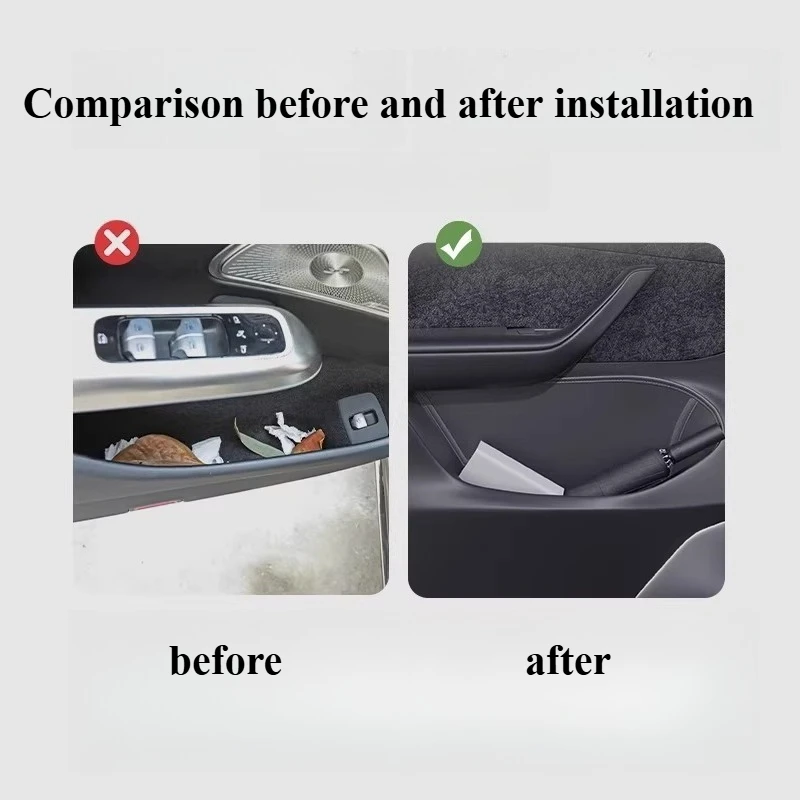 Car Interior Decoration For Lexus ES 2018-2025 Door Storage Mat Box Door Groove Mat Accessories and Accessories Modification