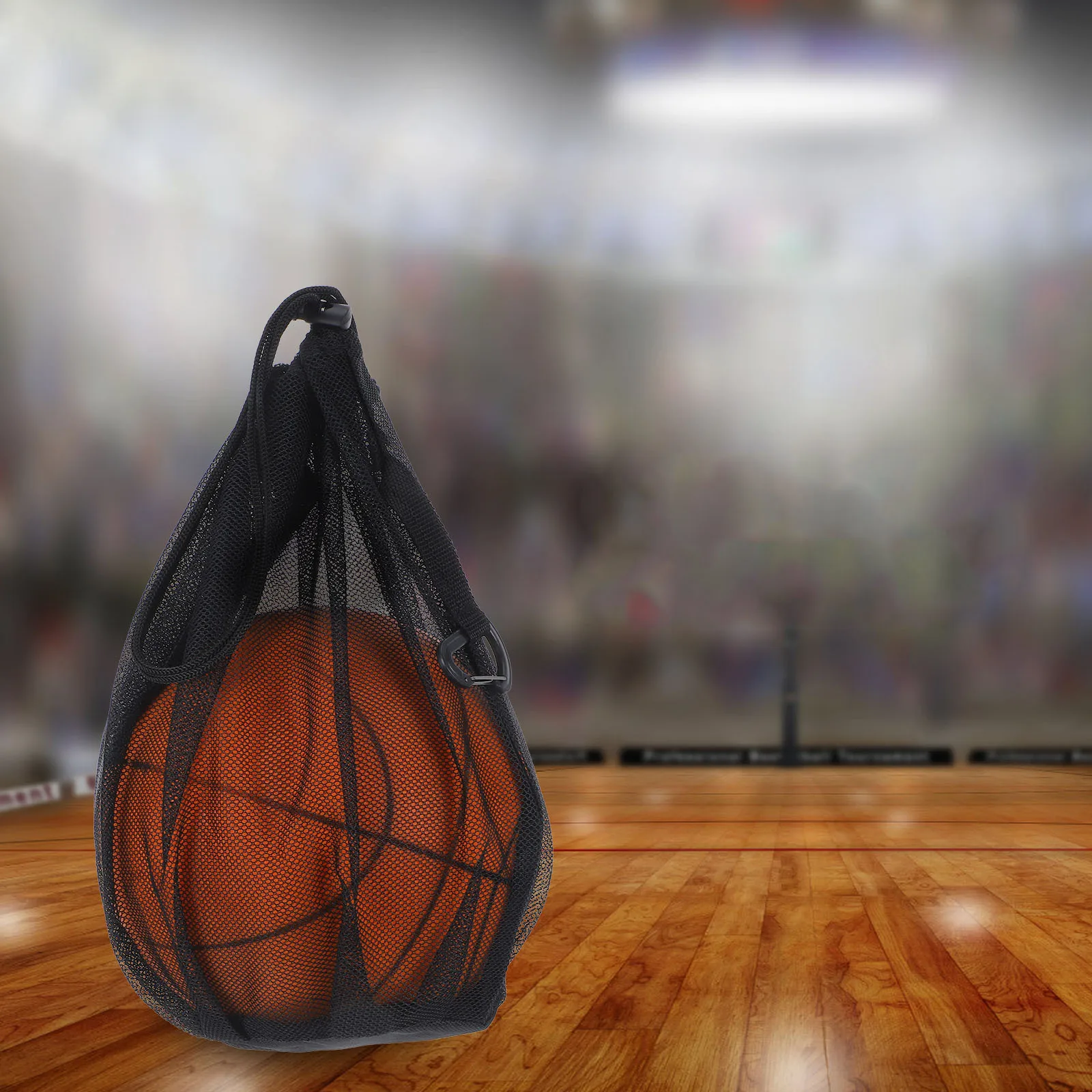 Waterproof Mesh With Zippered Pocket Basketball Soccer Volleyball Large Capacity Sports Storage Carry Heavy Duty Durable Net