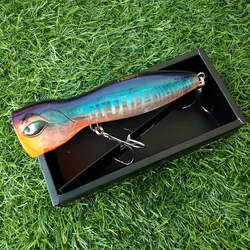Noeby Surface Popper Fishing Lure 140mm 74.5g Topwater Wobbler Reinforced Artificial Hard Bait GT Tuna Fishing Lures