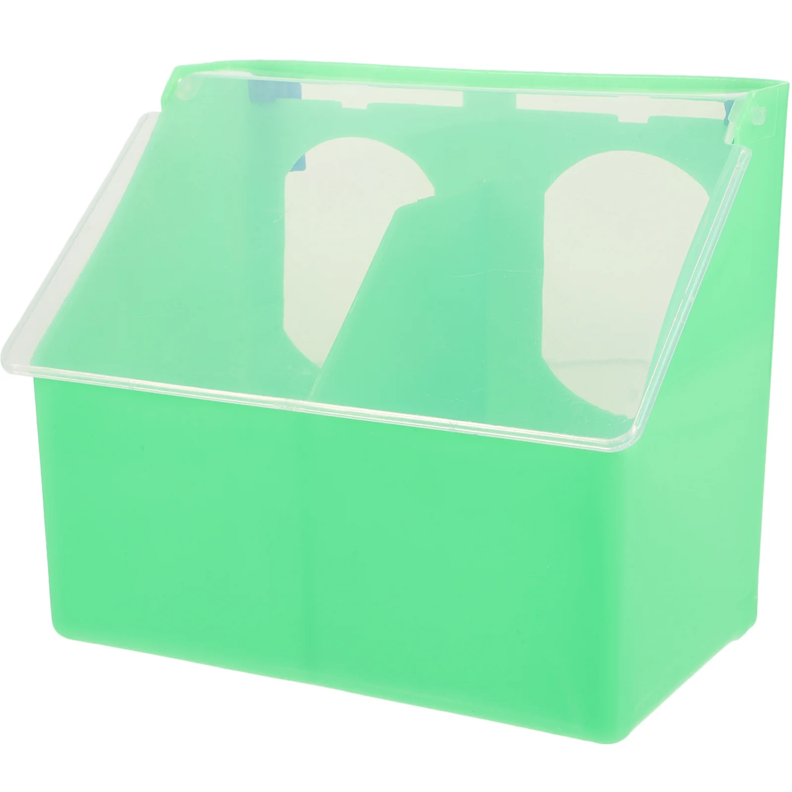 

Pigeon Feed Box Plastic Bird Feeder for Cage Birdcage Parakeet Feeders Cockatiel