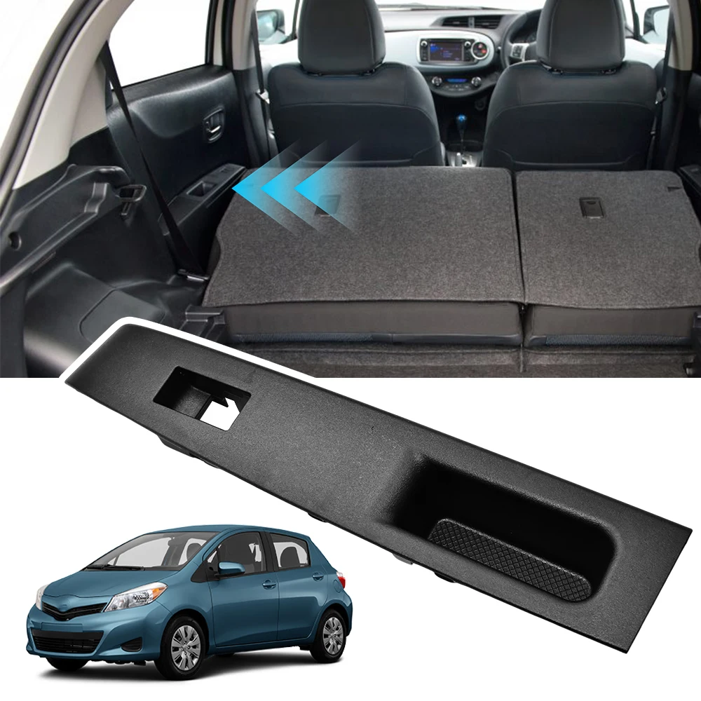 

Rear Left Side Door Window Switch Bezel Panel Cover Trim for Toyota Yaris Vitz 2011 2012 2013 2014 LHD Black 74272-52220-C0